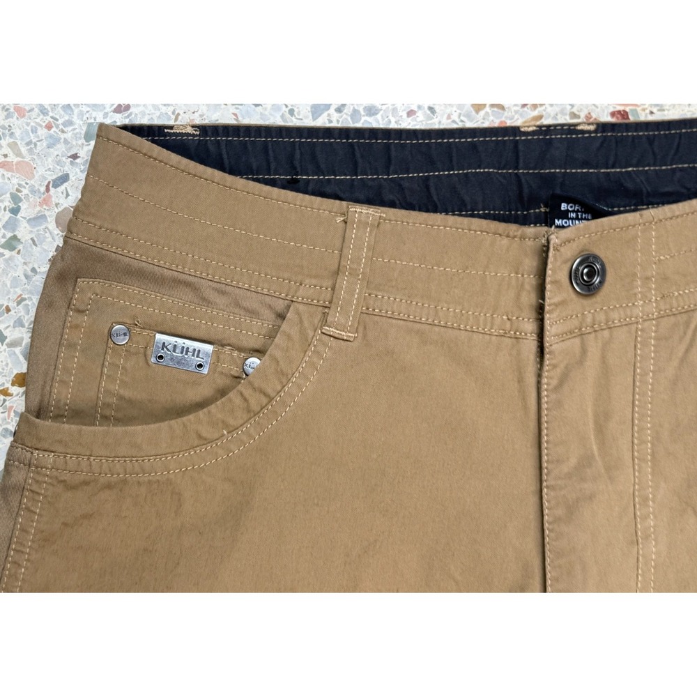 Kuhl Men's Brown Carpenter Pockets Outdoor Hiking Shorts Size 33 - Picture 2 of 9